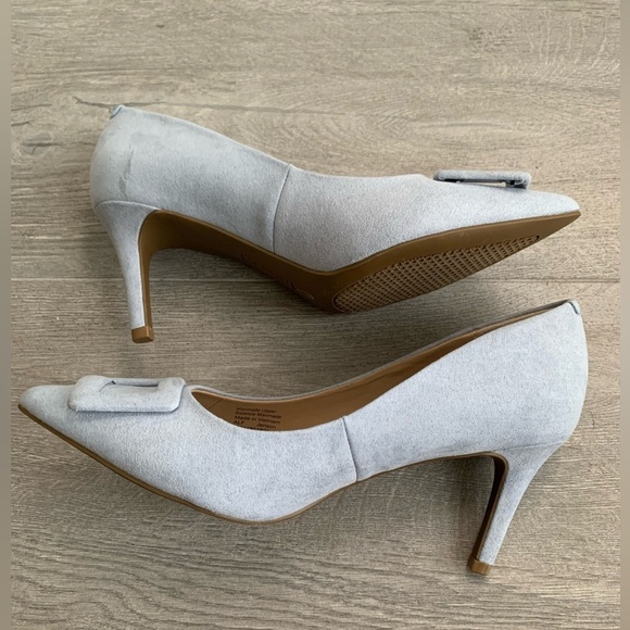 Alfani Jerison Womens Faux Suede Light Blue Comfort Pumps in Size 6M - Picture 14 of 14
